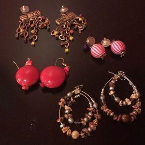 Chico’s earrings  4 pair excellent used condition